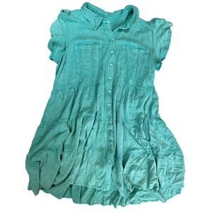 Jodifl Tiered Ruffle Button Down Dress - Size Women's 2XL